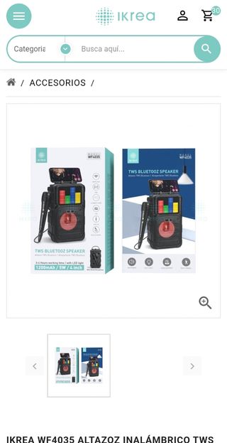 Altavoz Bluetooth Ikrea