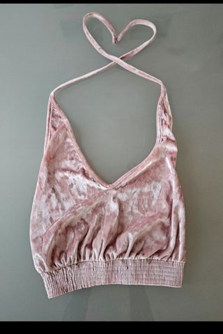 Top Guess Rosa Terciopelo