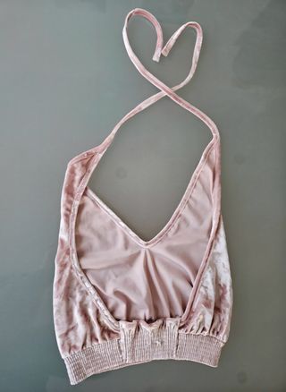 Top Guess Rosa Terciopelo