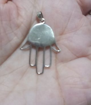 Colgante Mano de Fátima Plata