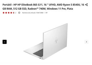 REBAJA Portátil HP EliteBook 865 G11 Plata