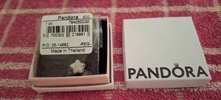 Charm mini plata de ley estrella textura pandora
