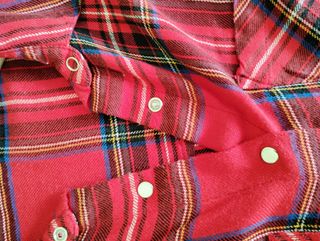 Camisa de cuadros roja talla s