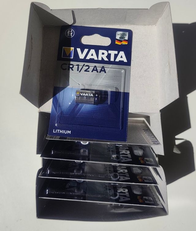 8 nuove batterie VARTA CR1/2AA CR14250 3V 950mAh