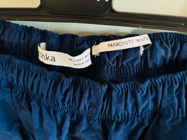 Pantaloni Paracadute Blu