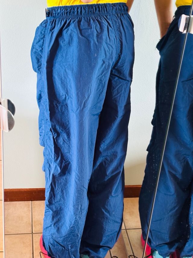 Pantaloni Paracadute Blu