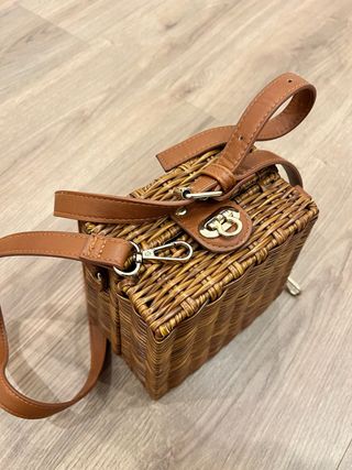 Bolso Cesta Picnic Marrón