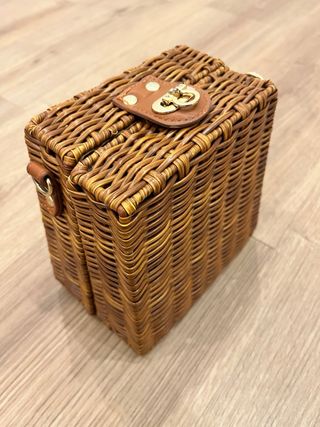 Bolso Cesta Picnic Marrón