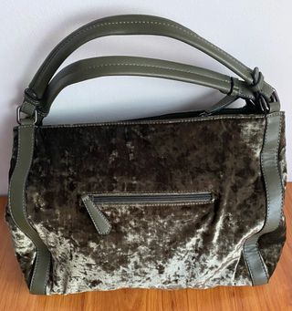 Bolso Terciopelo Verde con Tachuelas