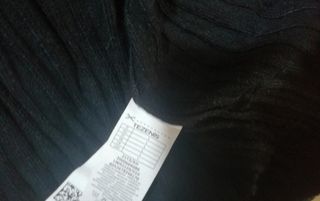 Vestito nero a collo alto