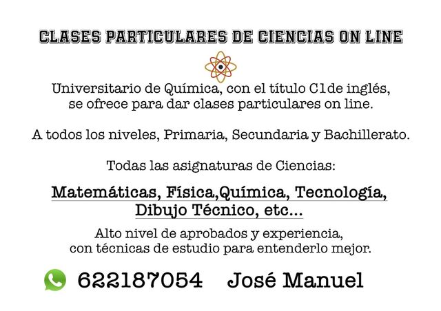 Clases de ciencias on line