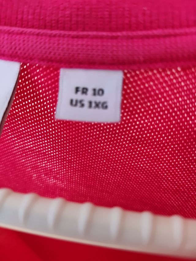 Polo Lacoste Fucsia Talla 5XL