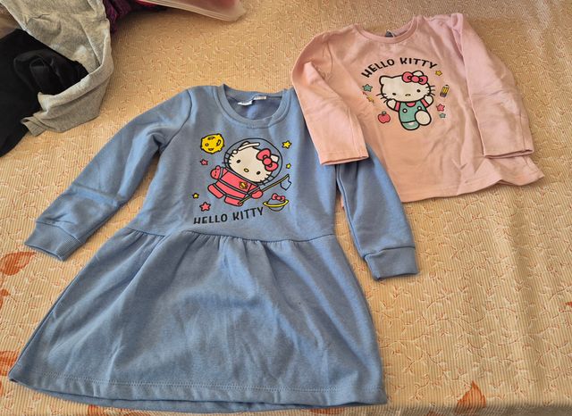 Felpa e abito Herllo kitty tg. 2/3