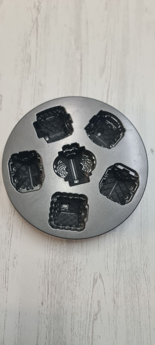 Molde para pasteles con diseño de casas