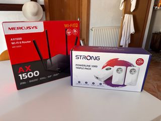 Router WiFi 6 MERCUSYS AX1500 + PLC STRONG 1000Gb