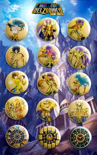 CHAPAS SAINT SEIYA (CABALLEROS DORADOS)
