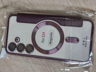 Funda libro morada Samsung S24