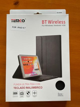 Funda TEMCO para iPad 9.7 con Teclado Bluetooth