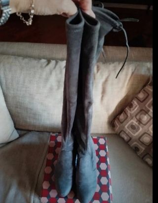 Stivali alti grigio tortora taglia 41