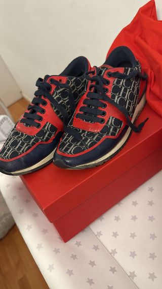 Zapatillas Carolina Herrera Azul y Rojo
