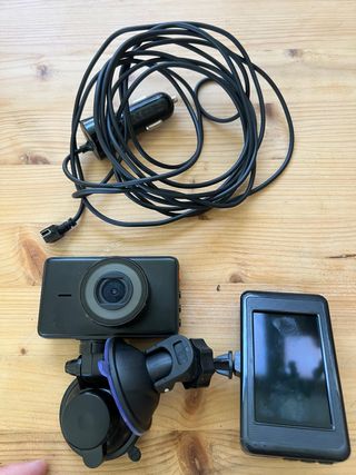 Dos cámaras de salpicadero coche con grabación