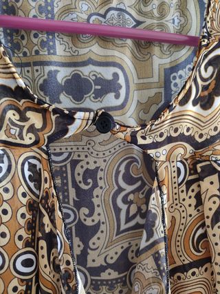 Blusa Diseño Italia Marrón Multicolor