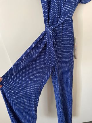 Mono largo plisado Zara Azul Polka Dots Talla XS