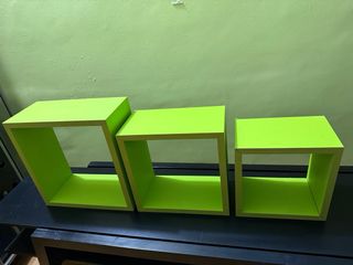 Estanterías Cubo Decorativas Verdes
