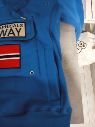 Sudadera Geographical Norway Talla S Azul