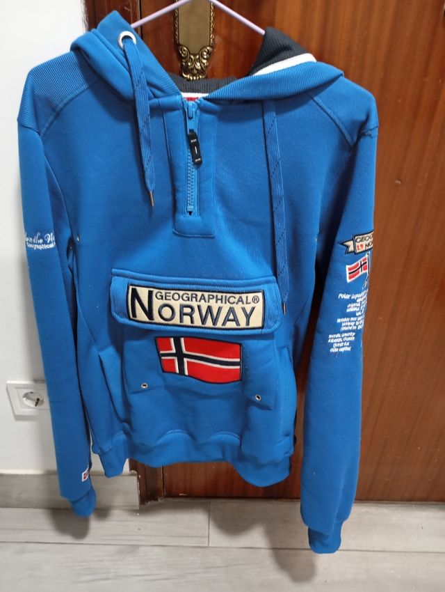 Sudadera Geographical Norway Talla S Azul