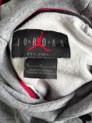 Sudadera Jordan Gris con Logo Jumpman