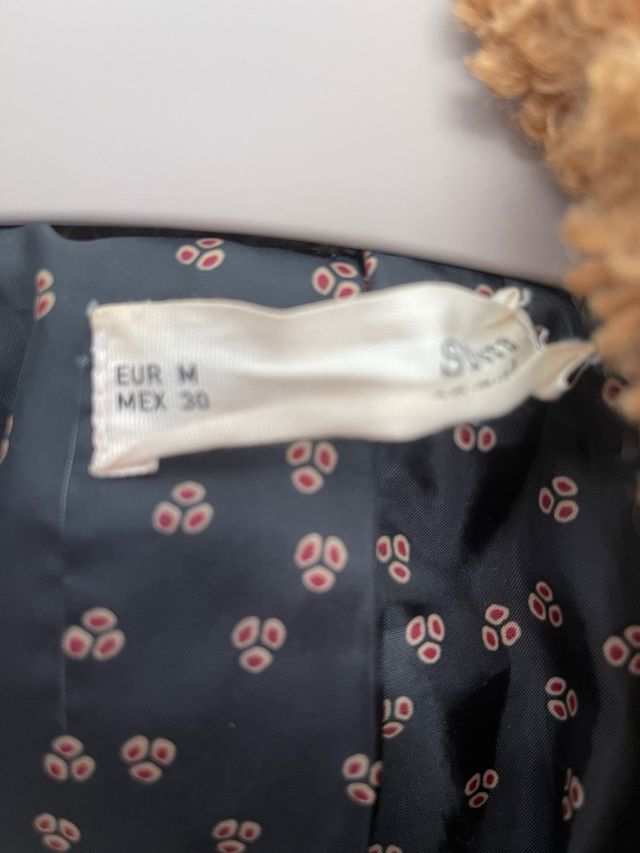 Abrigo largo de borreguito marrón