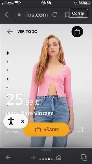 Vaqueros flare vintage Stradivarius . acampanados