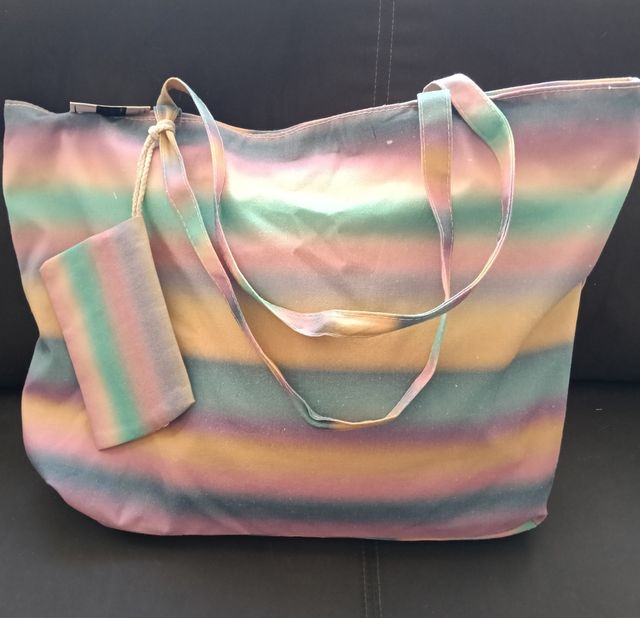 Bolsa de algodón multicolor