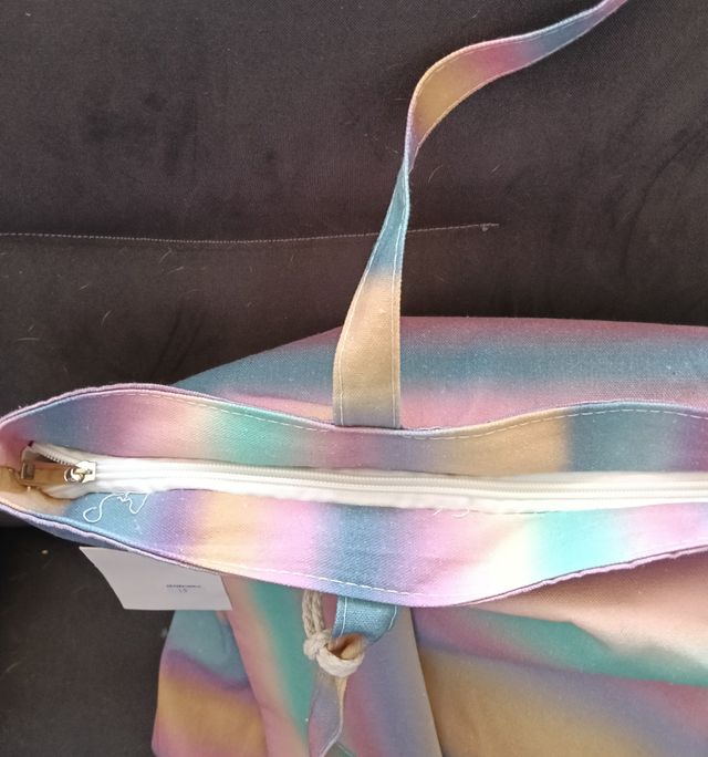 Bolsa de algodón multicolor