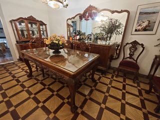 Conjunto Comedor Madera Maciza Clásico