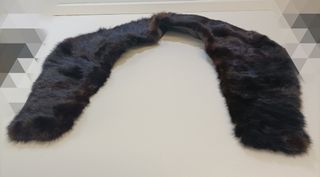 Cuellos de piel auténtica marrón