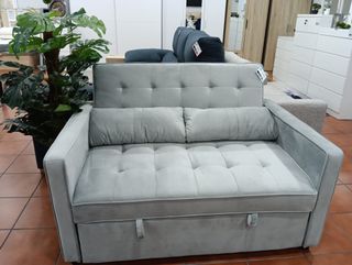 Sofá Cama Gris Tela