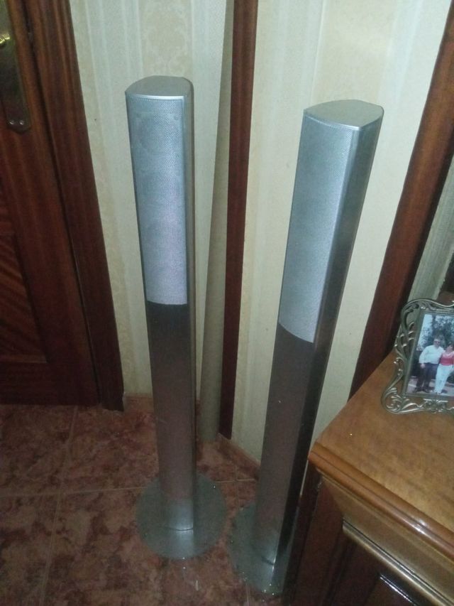 Altavoces Torre Plateados