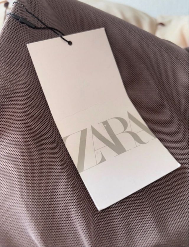 Vestido largo marrón drapeado