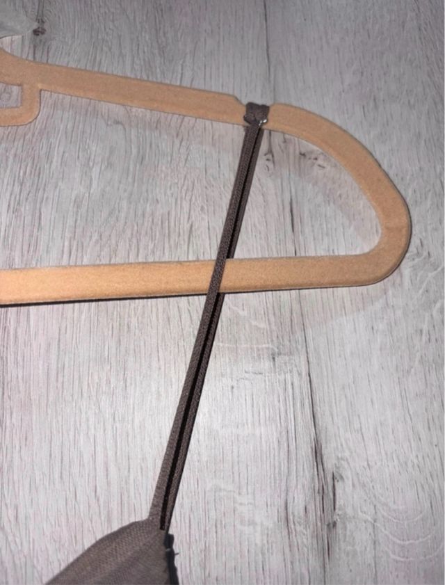 Vestido largo marrón drapeado