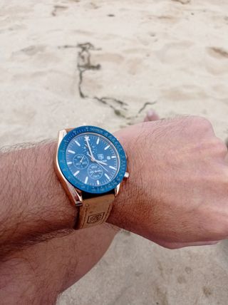 Reloj BENYAR Cronógrafo Hombre Marrón y Azul