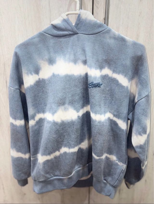 Sudadera Tie Dye Azul y Blanco