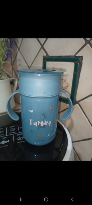 Bicchiere educativo Suavinex azzurro