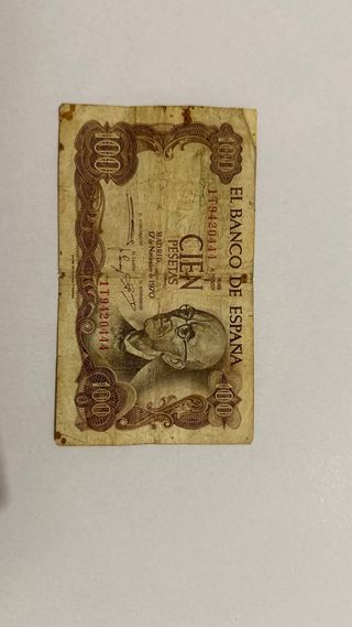 Billete 100 Pesetas Banco de España 1970