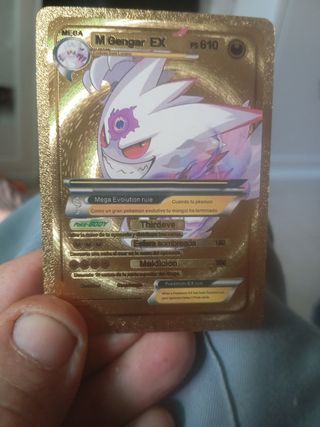 Carta Pokémon M Gengar EX PS 610 Dorada