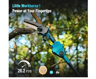 Mini motosierra y cortasetos SEESII,con pértiga