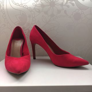 Zapato tacón fiesta rojo Stradivarius 37