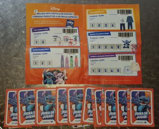 Cromos y cartas Disney Pixar Stitch Carrefour 50