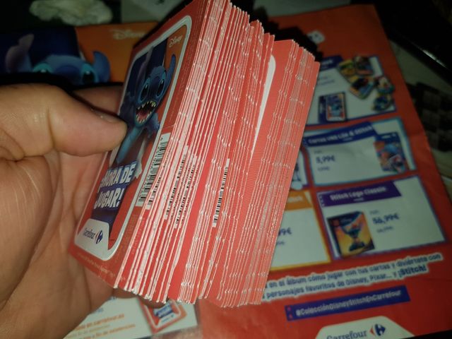 Autocolantes e cartões Disney Pixar Stitch Carrefour 50